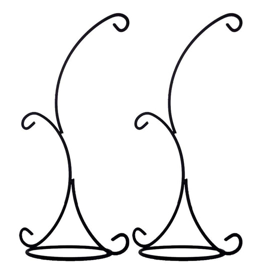 YEARCHY Ornament Display Hanger Rack Stand Hook Chrismas Ornament Party Decoration Holder Air Plant Flower Pot Hanging Terrarium Home Office Decoration (Black, 2)