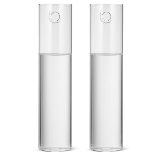 OSOLADY Wall Mounted Glass Cylinder Vases for Plants, Hanging Terrariums Water Propagation Stations, 2pcs Large Round Tube Holders for Indoor Home Décor