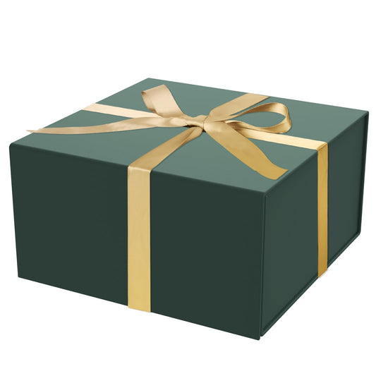 Gift Box 8x8x4 Inch with Magnetic Closure Lid Green Gift Boxes For Presents,Bridesmaid Gifts Box,Birthday Gift box,Luxury for Gift Packaging, Magnetic Gift Box for Wrapping Gifts(Green)