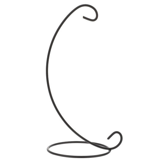 VORCOOL Spiral Ornament Display Stand Iron Hanging Stand Rack Holder for Hanging Glass Globe Air Plant Terrarium Witch Ball Christmas Ornament and Home Wedding Decoration (Black, 23X10X10CM)