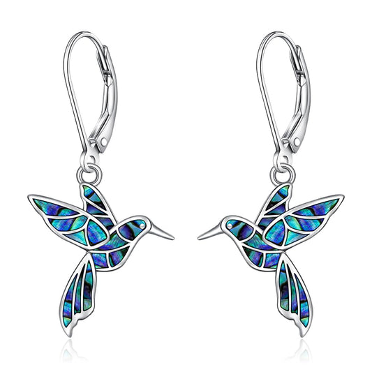 Hummingbird Earrings for Women Sterling Silver Hummingbird Earrings Dangle Jewelry Gifts for Women Unique Christmas Birthday Gifts