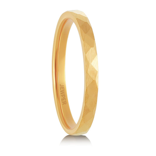 JEWPER 2/4/6/8mm Black/silver/gold Tungsten Rings for Men Womens Couple Fashion Jewelry Promise Engagement Wedding Band Hammered Inner ring inlaid with olive wood Carbide Polished Edge Comfort Fit