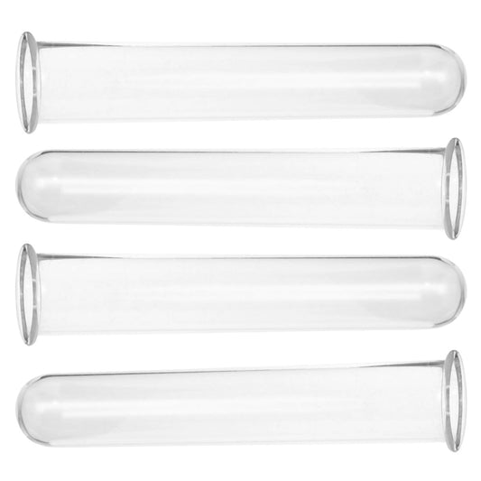 Operitacx 4pcs Glass Test Tube Hydroponic Vases Set 2.5x3x18cm Decorative Plant Propagation Holders for Desk and Wall Terrarium Home Garden Décor