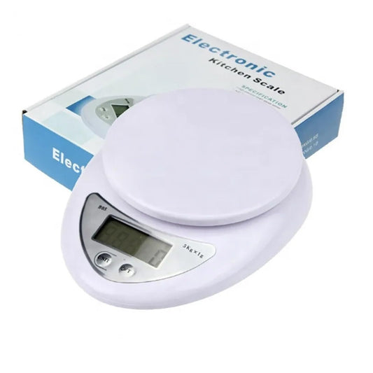 1 Piece 5kg LED Portable Digital Kitchen Scale Food Balance Weight Measuring Electronic Small Weighing