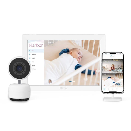 Harbor Smart Baby Monitor with 10” Tablet - The Most Reliable Way to Monitor Your Baby with or Without Internet - Private & Secure - Travel Friendly - Supports 2+ Cameras - Lifetime Membership