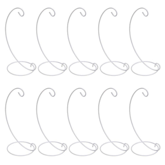 OwnMy 10 Packs of Ornament Display Stand Holder Iron Hanging Rack for Hanging Globe Air Plant Terrarium Witch Ball Bauble Home Party Craft