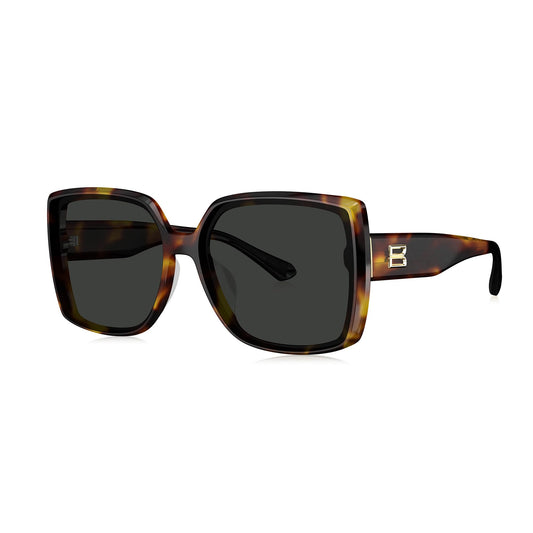BOLON Women Elegant Oversized Nylon Lens Polarized UV400 Sunglasses BL3232 61mm, Exclusive Eyewear Brand of EssilorLuxottica