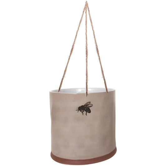 Blue Sky Clayworks Hanging Bumble Bee Flower Pot, 6.5"D