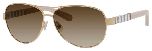 kate spade new york Womens Dalia/S Us Pilot Sunglasses, Gold, 58mm