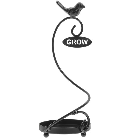 VALICLUD Decorative Iron Flower Pot Stand with Bird Design Nordic Style Plant Pot Shelf for Indoor Outdoor Use Metal Plant Stand Balcony Garden Rack