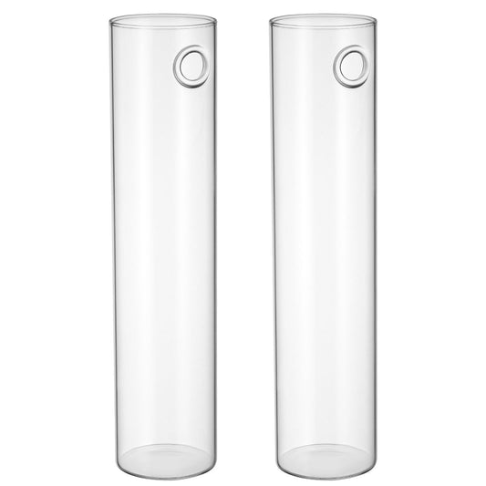 Angoily Wall Mounted Flower Vase Glass Tube Propagation Station 2pcs Hanging Terrarium Indoor Planter for Hydroponic Plants Modern Home Décor