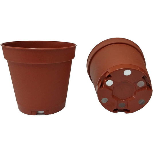 Seed Kingdom 40 New 2 Inch Plastic Nursery Pots ~ Pots are 2 Inch Round at The Top and 1.9 Inch Deep Color: Terracotta