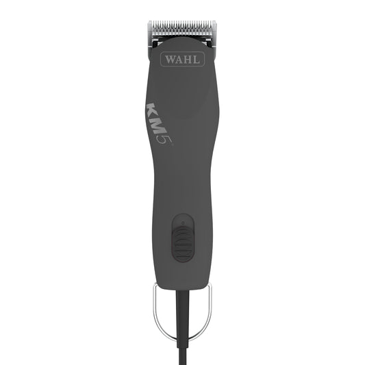 Wahl Pro Animal Curly Coat - KM 2-Speed Pro Clipper - Cat & Dog Grooming Clipper for Pet Care - Great for Poodles & Golden Doodles - Includes 2 Stainless Steel Guide Combs - Gunmetal