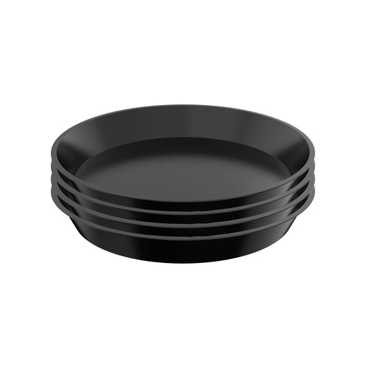 DUNPUTE Plant Saucer 4 6 8 10 12 Inch, 4 Pack Plant Tray for Planter Pot, Plastic Flower Pot Saucers Drip Water Trays for Indoors and Outdoors (12 Inch)