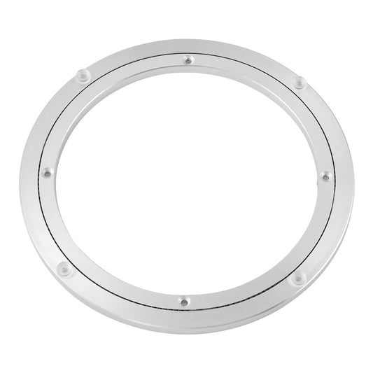 QDiShi 8 Inch Lazy Susan, Heavy Duty Swivel Turntable Aluminum Bearing Metal Rotating Turntable Bearings Swivel Plate Hardware for Dining-Table and Workbench (8 inch)