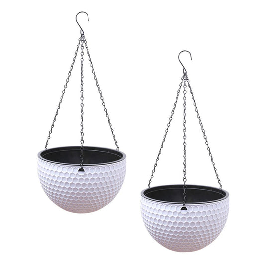 OFFSCH 2 Pcs Flowerpot Planter Indoor Plastic Planter Hanging Planter Hanging Pot Self Watering Pots for Plants Indoor Chlorophytum Flowerpot Type Air