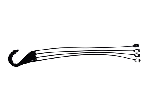Replacement 4 Strand Plastic Hangers for 12" Hanging Baskets - Set of 5 (Black)