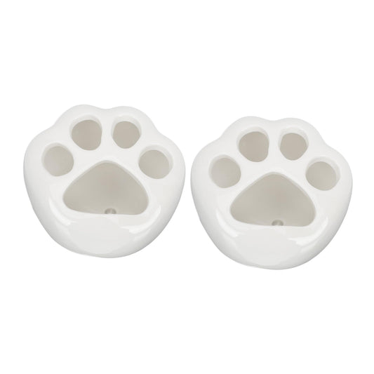 LIOOBO 2pcs Cat Claw Flower Pot Decorative Container with Drainage Cute Cacti Pot for Home Decoration for Room Office Balcony and Desk