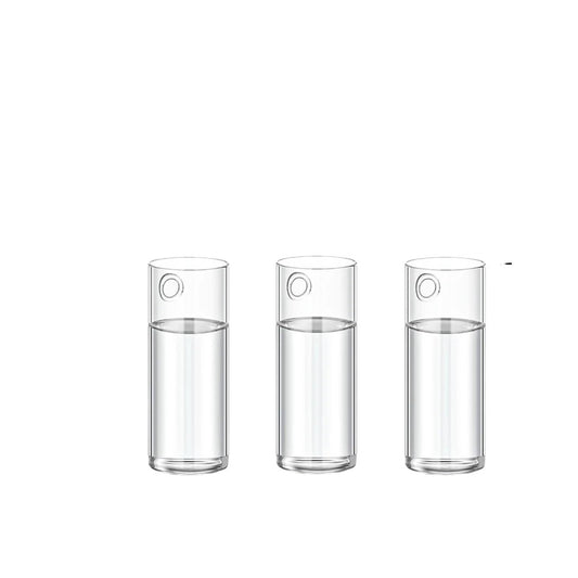 Glass Vase Vase 3Pack Wall Hanging Glass Planters Plant Terrarium Plants Holders Air Plants Wall Vase with Plastic Invisible Traceless Hangers(3Pcs Small)
