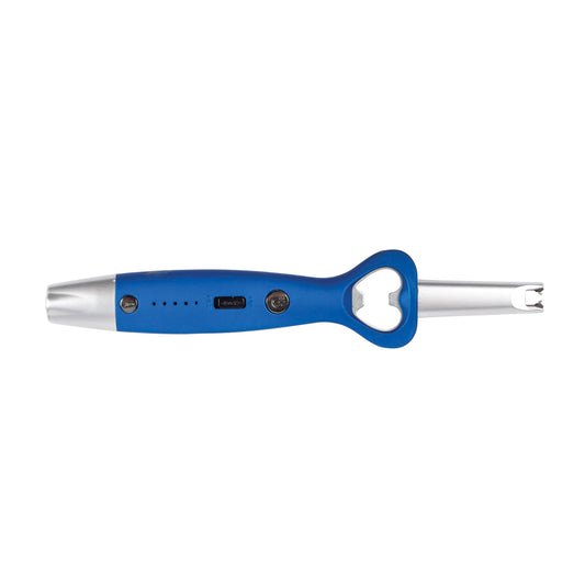 Mad Man 32266 Deluxe Arc Spark Lighter 8.5 x 1.75 x 0.75 Inches, Windproof, Flameless, USB Rechargeable Fire Starter for Candles, BBQ, Bonfire, Camping, Cooking, Hiking, Safety Kit Essential Blue