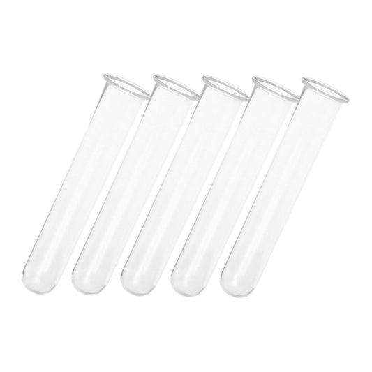 CATIEBYE 5pcs Glass Test Tube Vases for Plant Propagation Small Hydroponic Flower Water Tubes for Home and Office Terrarium Decoration 2.5x3x15cm