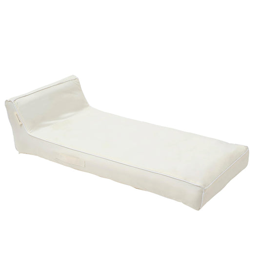 Casa Blanca Luxe Lie-On Lounger, Inflatable Float, Outdoor Use, Removable Cover, PVC/Polyester, 70.87 x 33.46 x 19.69 inches, 8.38 lbs