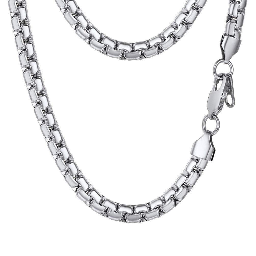 PROSTEEL Hip Hop Stainless Steel Chains For Men Mens Jewelry Neckless Chunky Necklace 6mm 28inch Long Rappers Chains