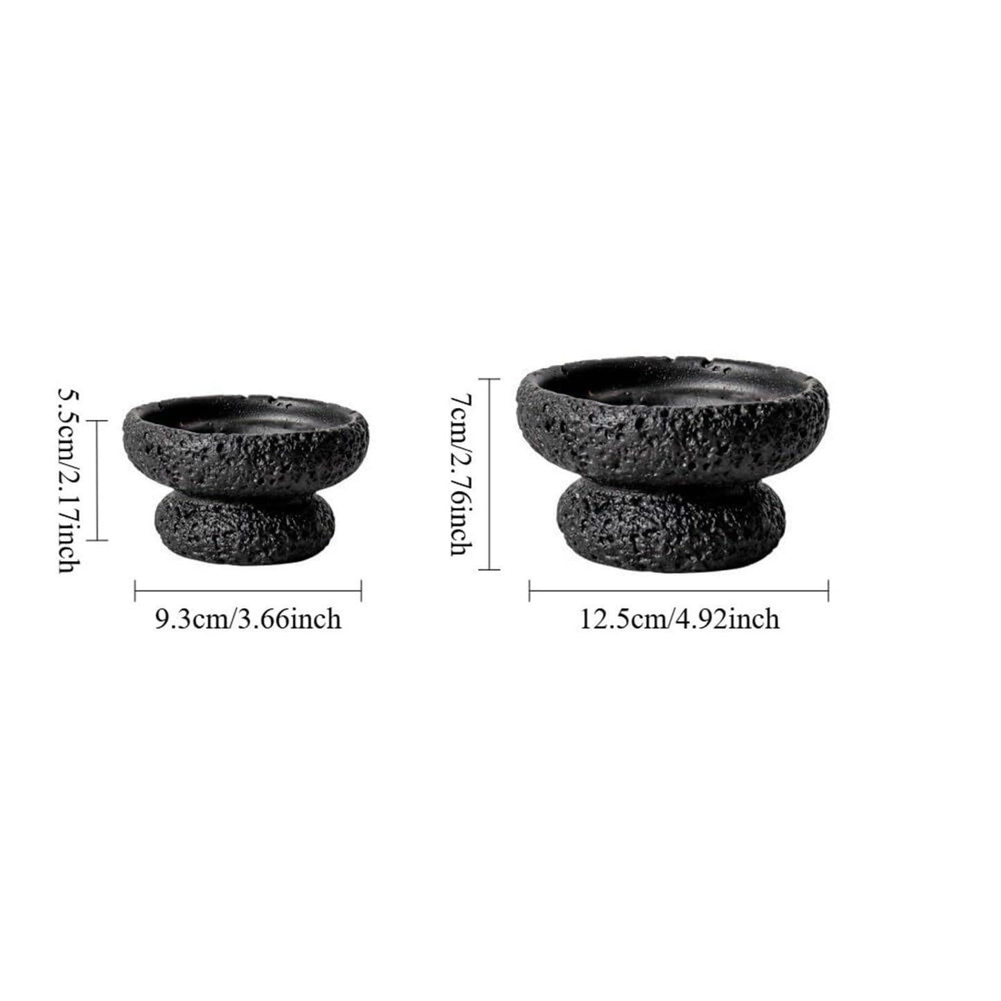 FXLTHIYBO Sleek Cement Creative Meteorite Pattern Flower Pot Planter Plants Flowers Bonsai Decoration for Indoor use(White,Large)