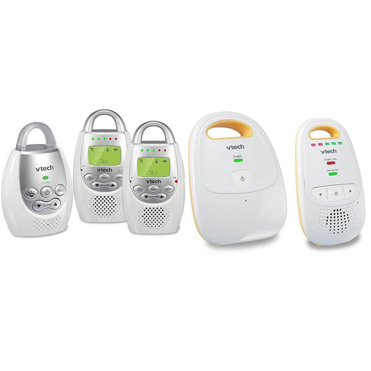 VTech Audio Baby Monitor Bundle with up to 1,000 ft Range and Rechargeable Battery | 2 Parent Units