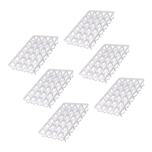 TOYANDONA 6Pcs Square Nursery Pot Holders for Vegetable Germination Durable Planting Tray Racks Lightweight and Reusable Greenhouse Sowing Trays for Plants