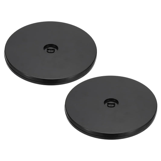 PATIKIL 6 Inch Heavy Rotating Swivel Stand, 2Pcs 360 Rotation Lazy Susan Turntable with Steel Ball Bearings for Model Base Rotating Plants TV Computers Monitors, Black