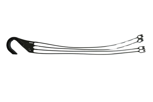 Replacement 4 Strand Plastic Hangers for 12" Hanging Baskets - Set of 5 (Olive Green)