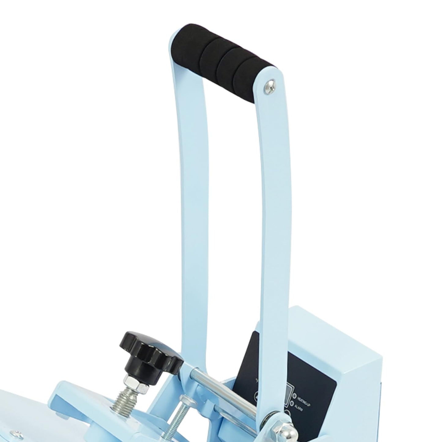 BFDIEEM Heat Press Machine for T Shirts, Digital T Shirt Pressing Machine with Soft Handle, Mini Manual Heat Presser Heavy Duty Hot Press Stamping for Clothing, Bags, Tiles, Blue 11.42 * 14.96in