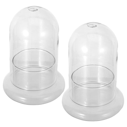 Yardwe 2Pcs Micro Landscape Bottle Terrarium Glass Jars - 6.69X4.72X4.72In Ecological Decorative Bottles for Home Office DIY Plant Display
