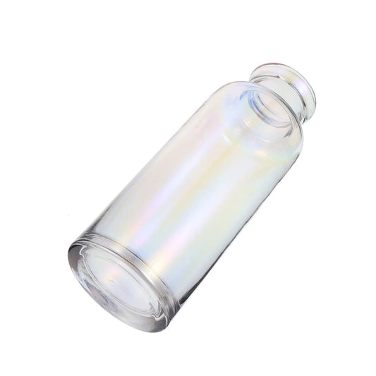 Zerodeko Colorful Glass Vase for Hydroponic Plants Transparent Small Mouth Terrarium Minimalist Home Decoration Craftsmanship for Floral Arrangement and Gift Ideas