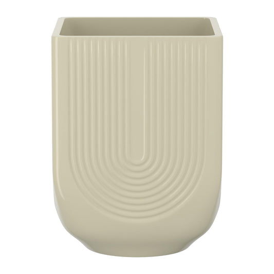 XiHuaer Ceramic Planter, 6 Inch Plant Pot with Drainage Hole, Indoor Outdoor Planter Flower Pots, Ivory Pot for Plants