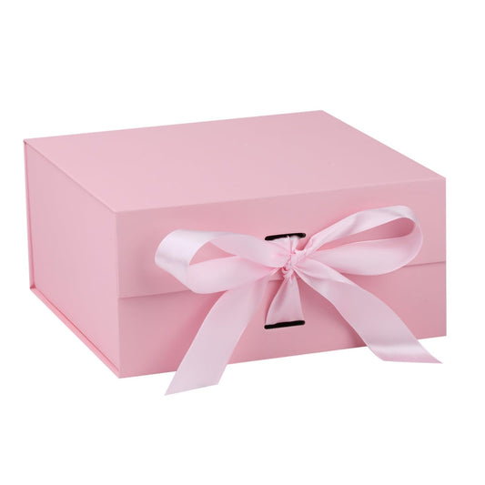 OEMVALATY Pink Gift Box,6x6x3 Inches Gift Boxes with Lids for Presents with Magnetic Closure and Ribbon for Wedding,Storage,Birthday