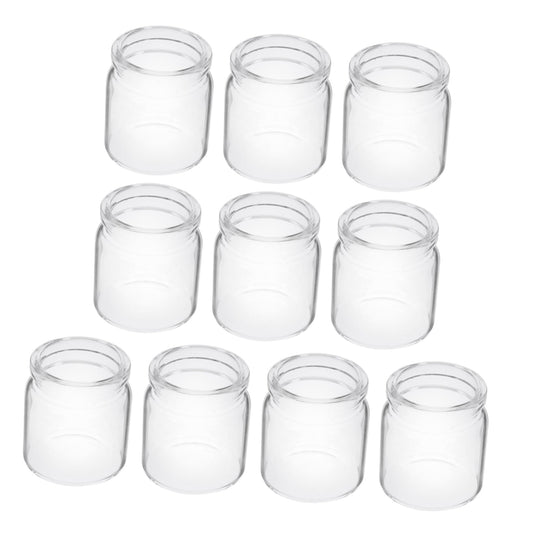 POPETPOP 10pcs Mini Succulent Glass Bottle Landscape Bottle Decoration Terrarium for Air Plants Test Tube Vials Micro Landscape Eco