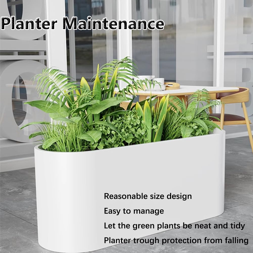 Sions Freestanding Planter Garden Beds, Outdoor Galvanized Planter Raised Garden Boxes, Raised Vegetable Gardens and Balcony Plant Tray Planting Beds,Black 50cm*30cm*50cm