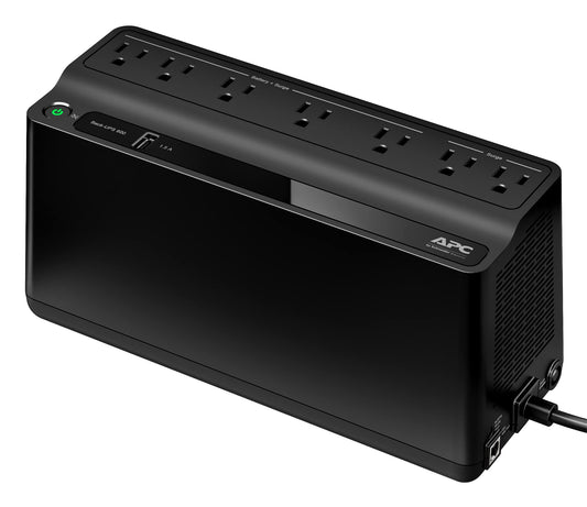 APC UPS Battery Backup for Power Outages, 600VA/330W Surge Protector, 7 Outlets, USB Charging, BE600M1 Uninterruptible Power Supply for Computers, Wi-Fi Routers, and Home Office Electronics