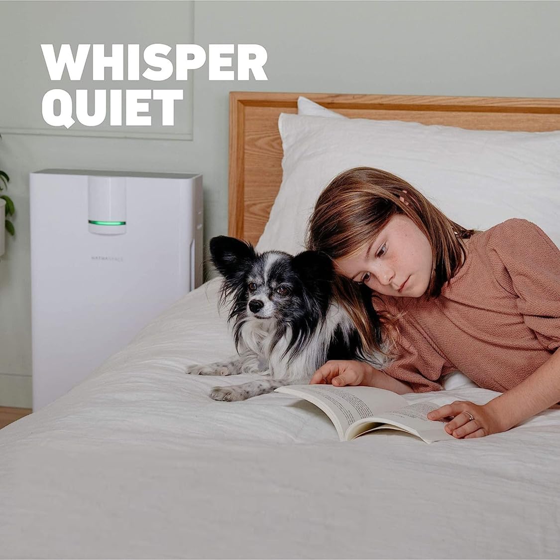 HATHASPACE HSP002 True HEPA Air Purifier for Home, Removes 99.9% of Dust, Smoke, Pet Dander, Odors, VOCs, Covers Up to 1500 Sq. Ft, Quiet Air Cleaner with Smart Sensor for Bedroom & Large Rooms