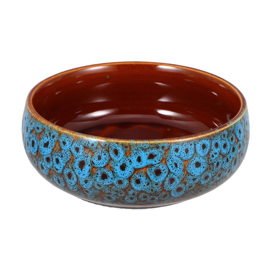 Gogogmee Ceramic Lotus Bowl Planter No Drainage Hydroponic Water Lily Pot for Indoor Aquatic Plants Succulents and Decorative Home Garden