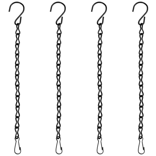 12 Pack 12 Inches Hanging Chain for Bird Feeders, Planters, Birdbaths, Billboards, Lanterns, Chalkboards, Decorative Ornaments (12 Inch 12pc)