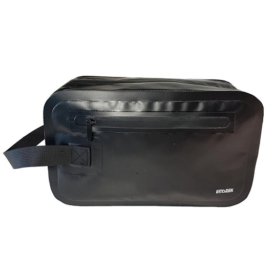 EMSEEK Travel Toiletry Bag Water Resistant Shaving Bag For men Large Hanging Dopp Kit Make up bag Women Travel Accessories Organizer for Travel Gym Work out daily use outdoor (Black)