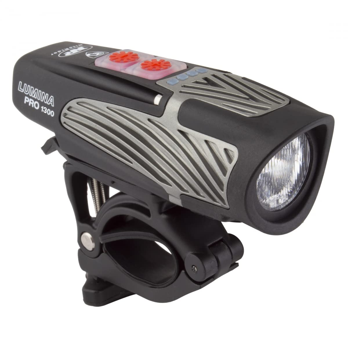 NiteRider Lumina Pro 1300 Front Bike Light w/NiteLink Wireless Connect USB-C Rechargeable MTB Road Commuter Bright Lumens IP64 Waterproof Bicycle Headlight LED Front Light Easy Install Cycling Safety