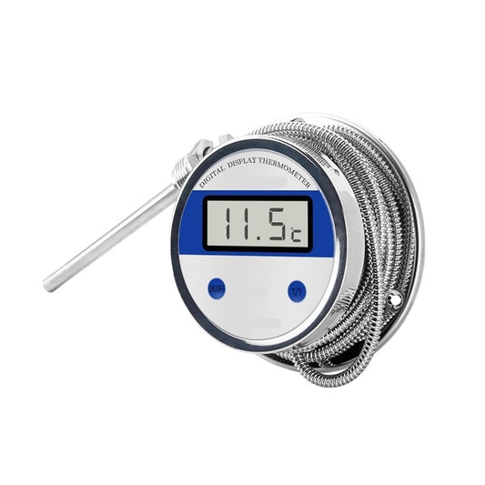 1 pc new Digital Thermometer with Probe for Industrial hot Water Measuring Instrument, line Length 1M,2M,3M,4M,5M,10M Threaded Probe -50℃-200℃(5M)