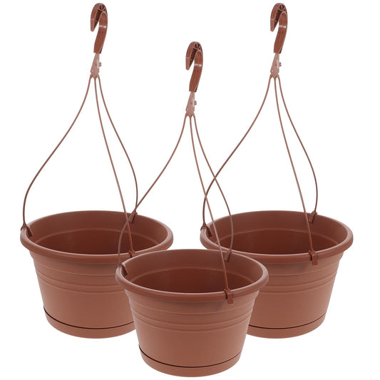 3Pcs Hanging Hanging Plant Pot Basket with Drainage Holes for Home Balcony Pots