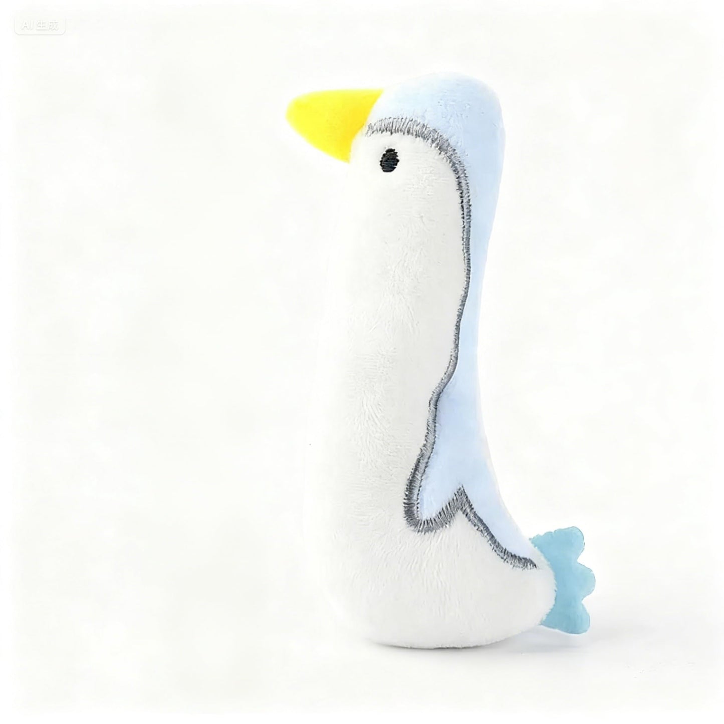 Cat Toy Interactive Toy Cute Plush Kittens Kitty Penguin Shaped Toy, White Cat Chew Catnip Toy Indoor Penguin Toys for Cats （4.7 inch - 1pcs - 003