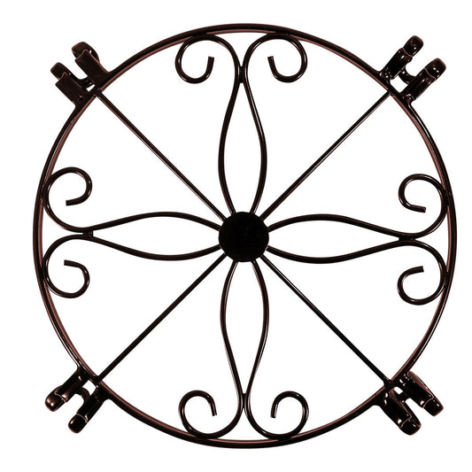 Beaupretty Metal Bonsai Plant Stand Floor-standing Potted Plant Holder for Indoor Outdoor Use Coffee Color Small Iron Flower Pot Rack