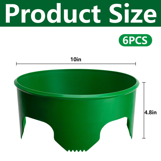 EBaokuup 6 Pcs 10 Inch Planting Grow Rings-Planting Protective Round Edging to Separate Rock and Pest-Planting Rings for Vegetables, Herbs and Flowers
